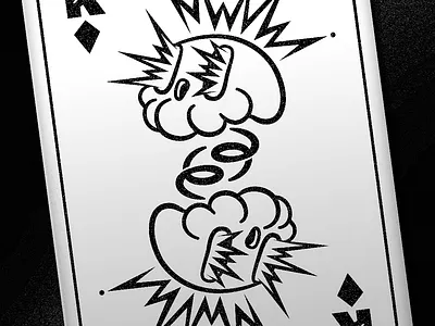 King o' Diamonds cartoon digital graphic design illustration playing cards