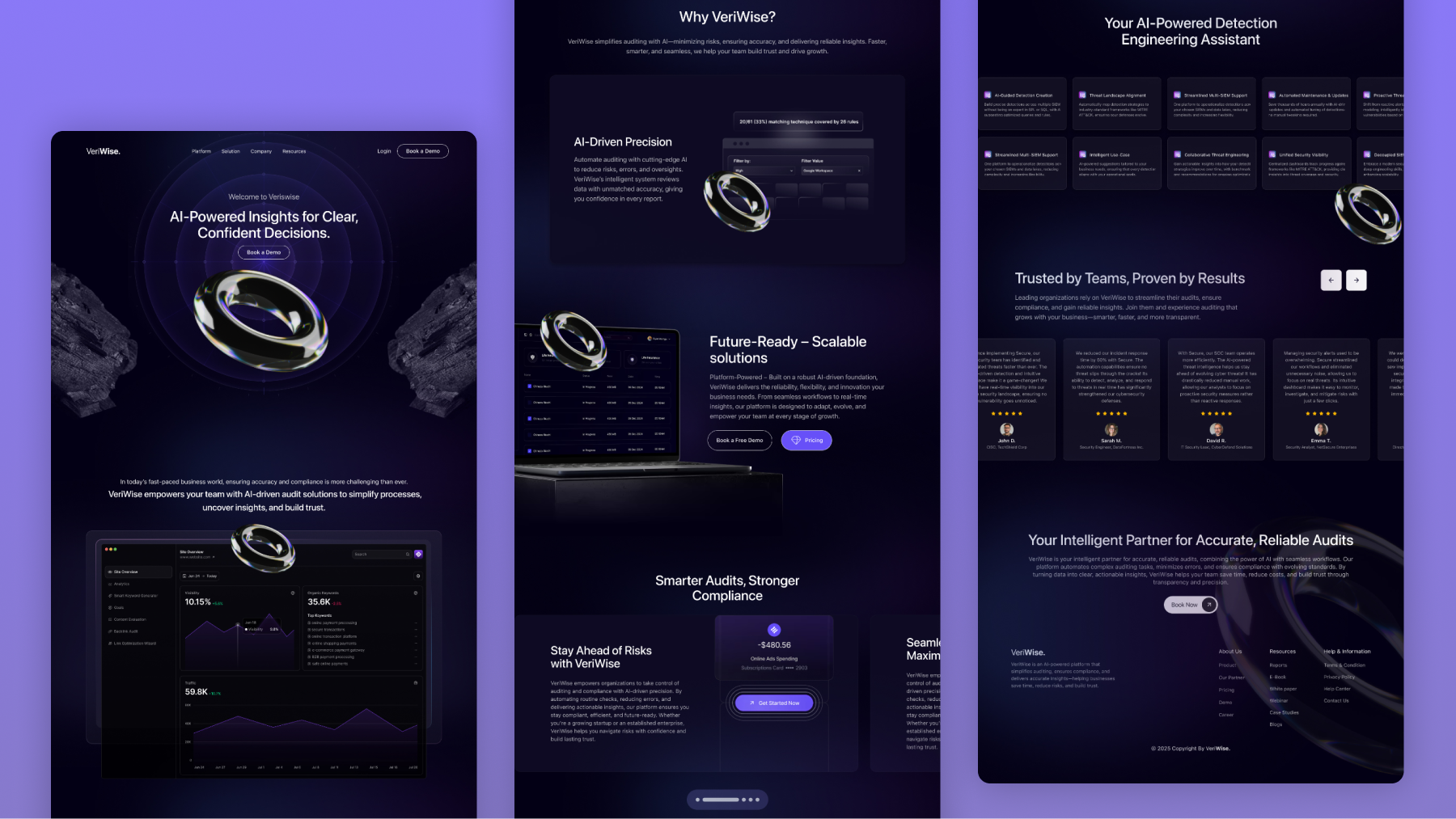 Audit AI Landing Page UI Design ai artificial inteligence audit branding framer graphic design landing page modern product ui user interface ux webflow website wordpress
