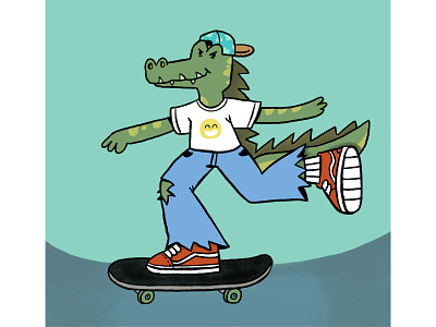 Croc children's illustration animation character characterdesign childrensbookillustration comic illustration