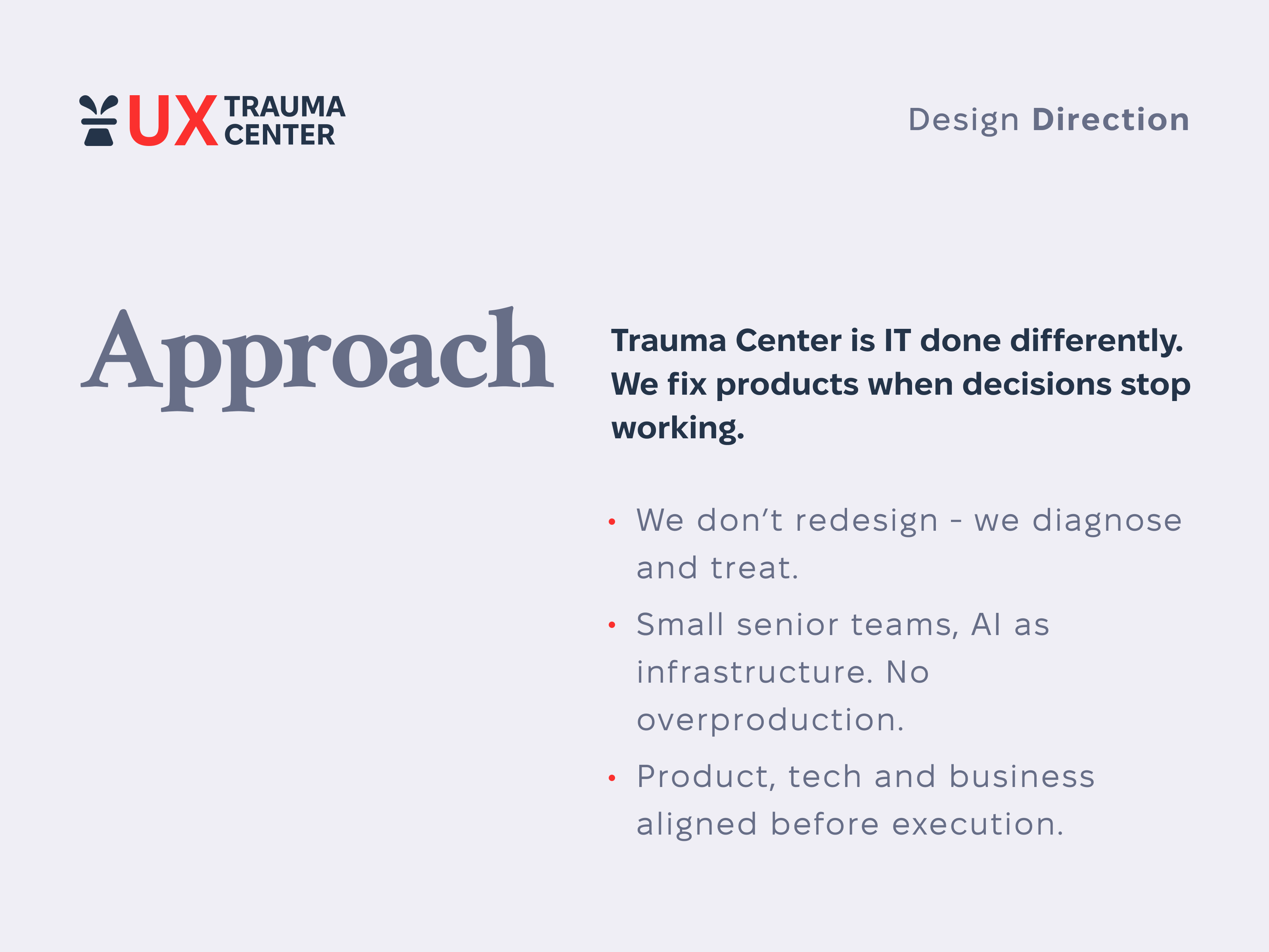 Example of Design Direction