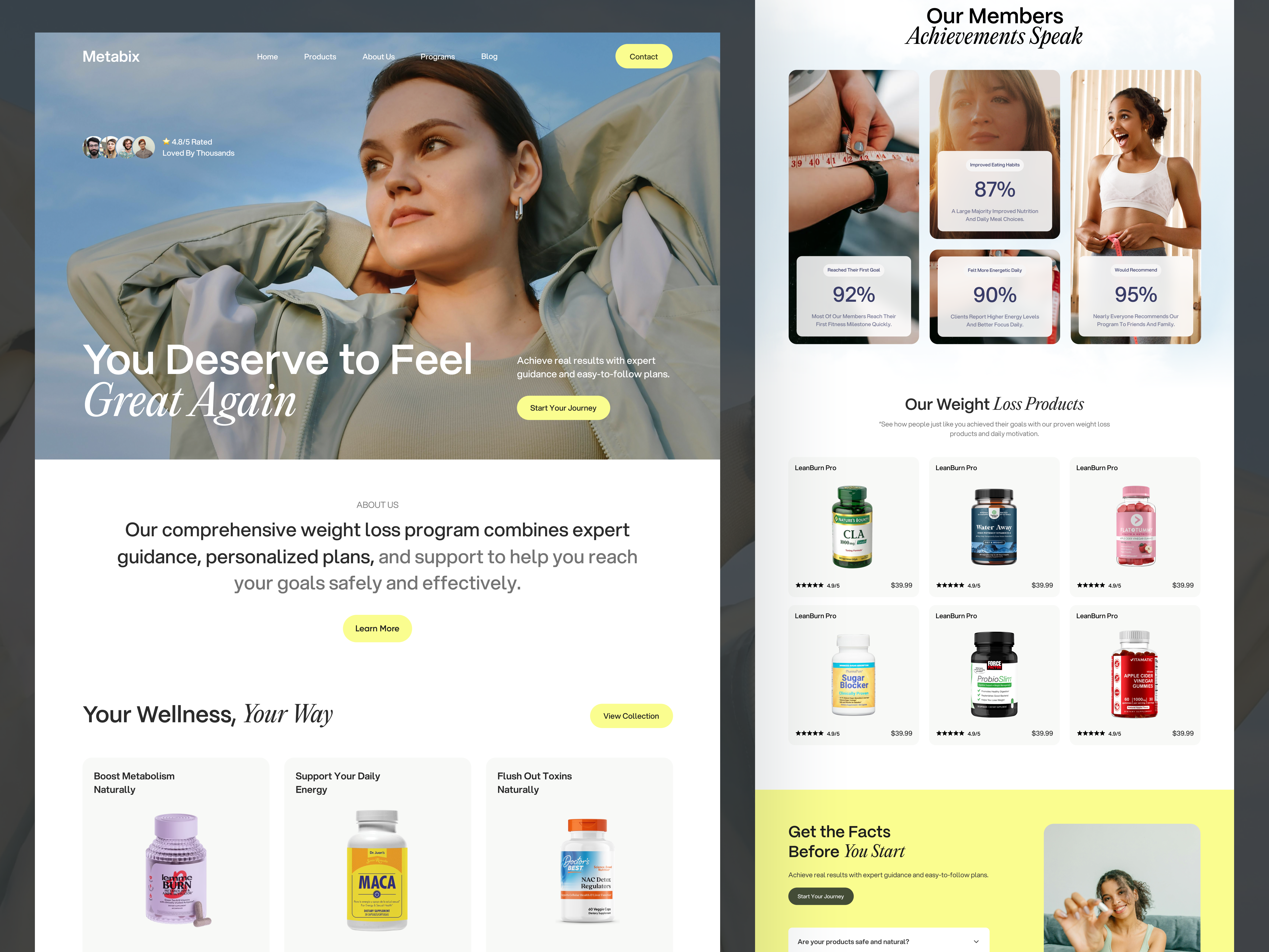 Example of Website Design (1 Page)