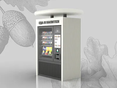 Vending Machine – Sokolniki Park Food & Drinks Concept 3d branding c4d concept design machine product urban vending