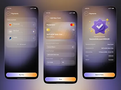 AI Notes App Payment UI — Secure Card Payments Experience ai app app app design card payment checkout ui design digital wallet fintech app ios mobile mobile app payment ui product design saas app secure payment ui
