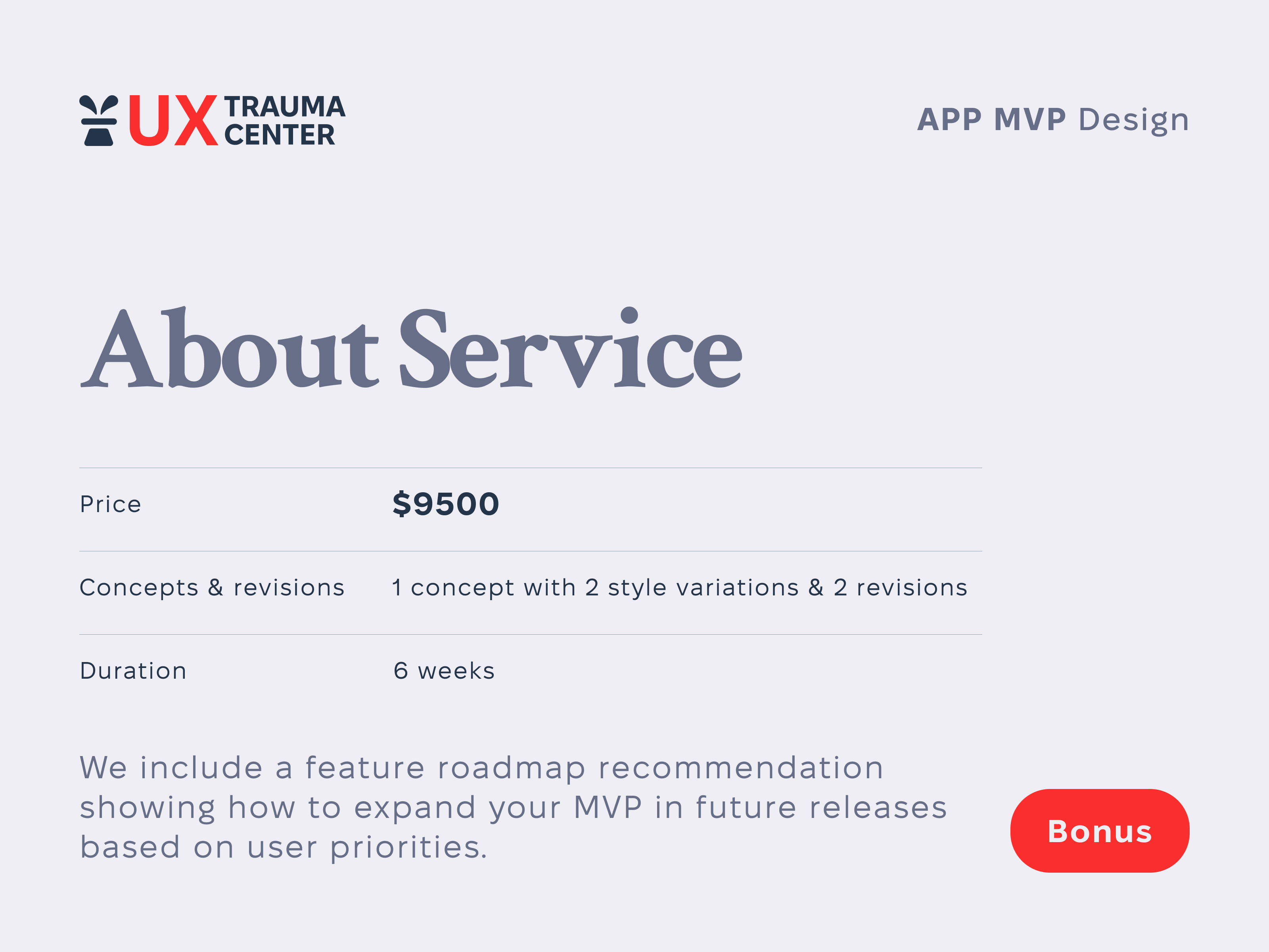 Example of App Mvp Design