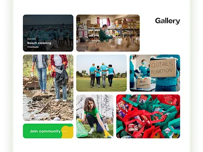 EcoVolunteers Nonprofit Landing Page community donation environment landing page nonprofit sustainability ui design ux design volunteering web design