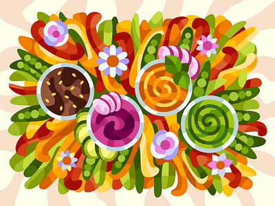 Vegetarian set adobe illustrator design graphic design illustration vector