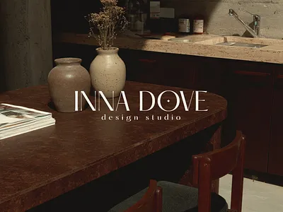 Logo for Interior Studio | Inna Dove brand mark branding elegant identity design interior interior studio logo logo design logotype minimal visual identity