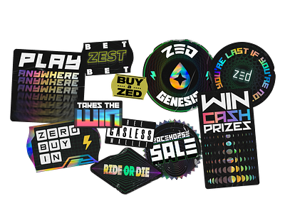 Sticker pack #017 for ZED RUN advertising advertising blockchain blockchain content design content design crypto crypto fintech fintech futuristic futuristic game holographic merch merch nft nft product product retro scifi sticker sticker stickerpack stickerpack web3 web3 y2k y2k
