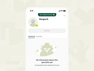 Mobile Profile Screen for a Freelancer Marketplace fintech ux freelancer platform marketplace mobile app mobile ui onboarding product design profile screen services marketplace trust and safety ui design user flow ux design verification
