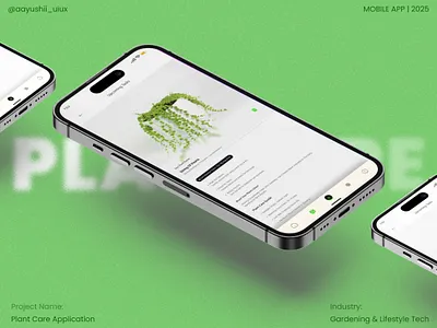 Plant Care Application dailyui design designcasestudy designprocess figma figmadesign graphic design mobileappdesign plantcareapp uiinspiration userexperience uxinspiration