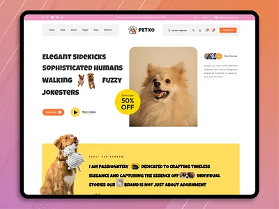 Playful Pet Shop Website Design ai powered pet website animal care brand ui chatgpt ai agents website custom pet shop dog and cat care ui minimalist pet ui modern pet ecommerce pet business website design pet crm automation pet grooming salon website pet product ecommerce website pet startup ui ux pet store website inspiration pet supply business website pet website for small businesses pet wellness website design sustainable pet brand website ui veterinary clinic website design