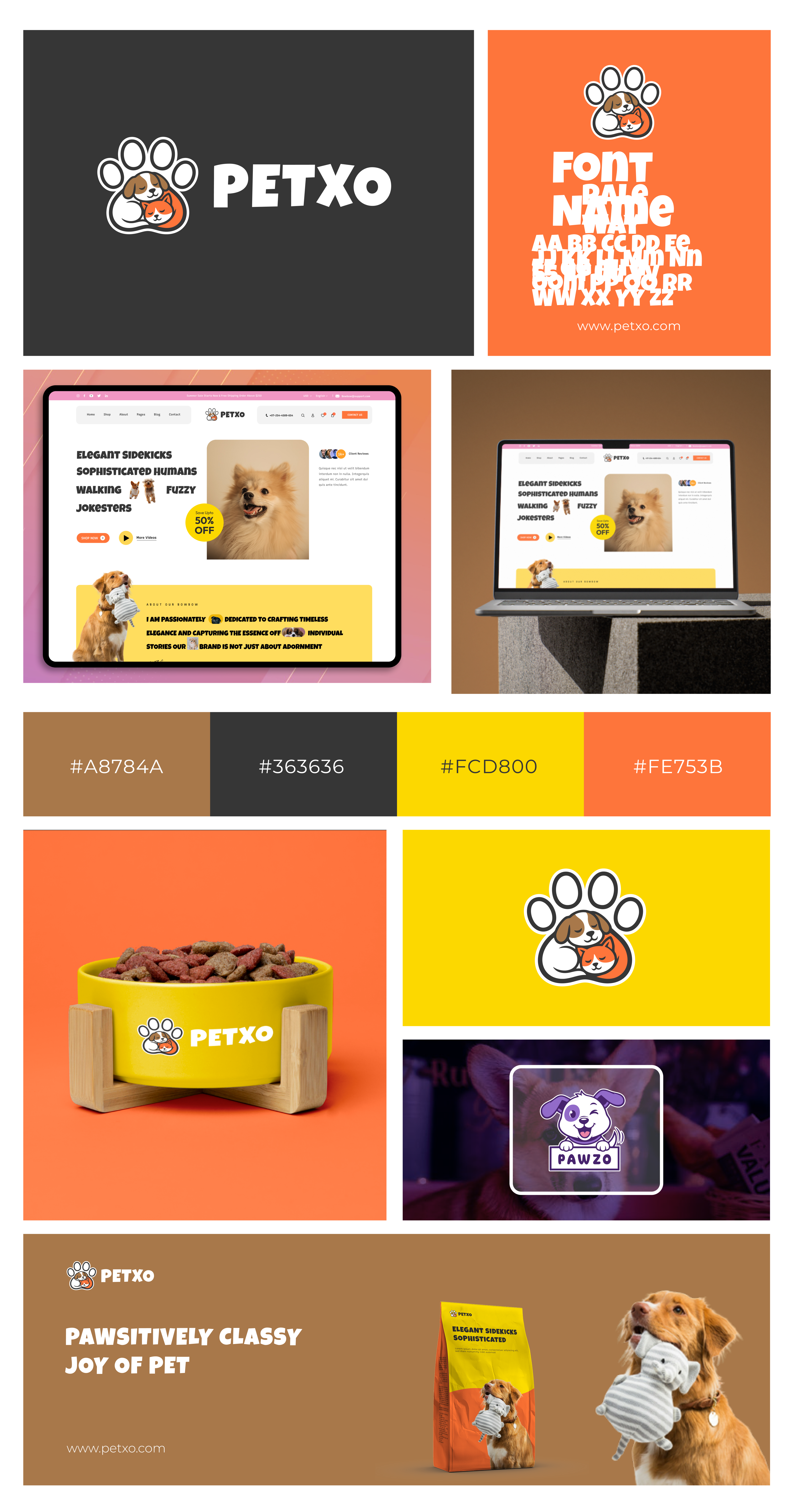 Example of Playful Pet Shop Website Design