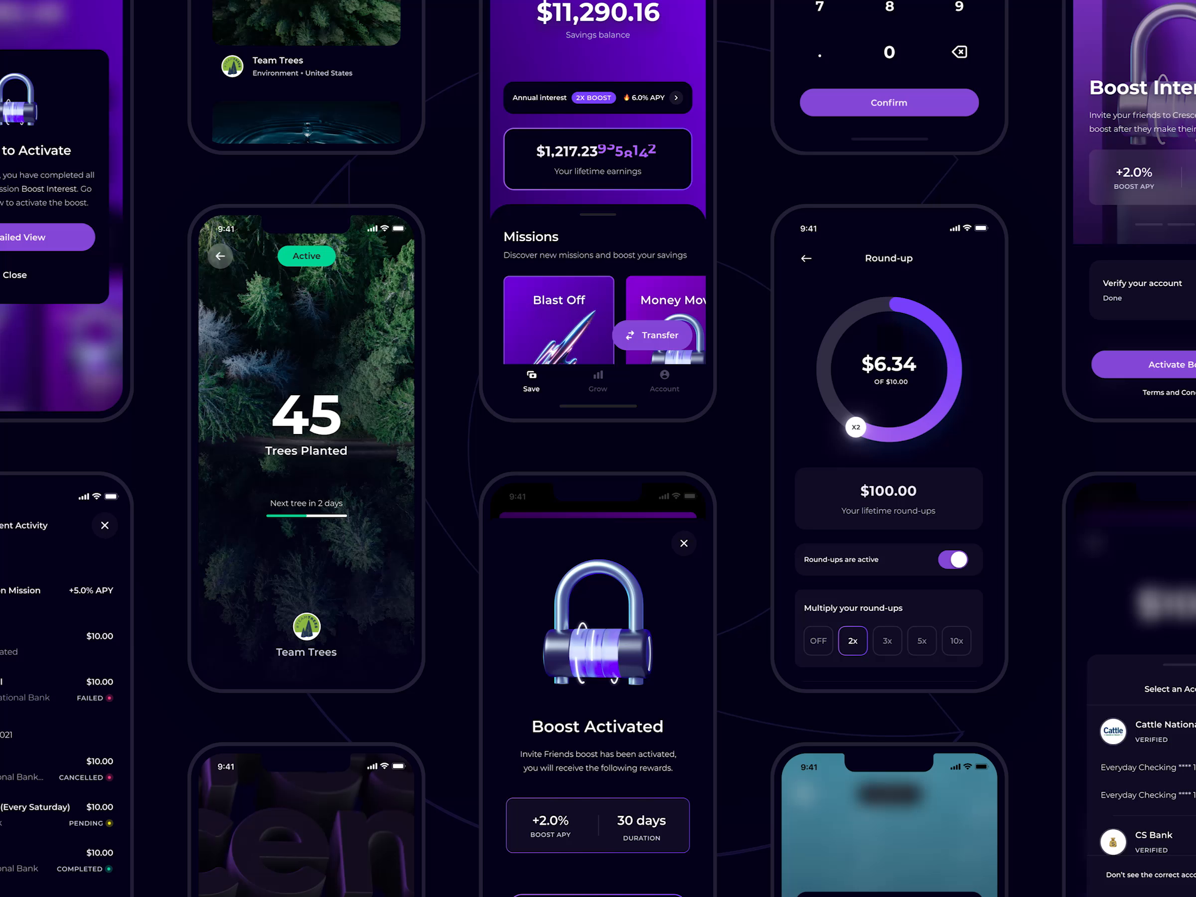 Crescent UI/UX Design - Finance Mobile App