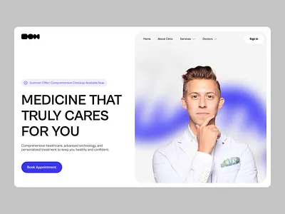 Medical Clinic Landing Page - Modern Healthcare Experience app design clean design design system digital health healthcare branding healthcare ui healthtech human centered design interface inspiration landing page design medical app medical design patient experience product design responsive ui ui design user experience ux design visual design web design