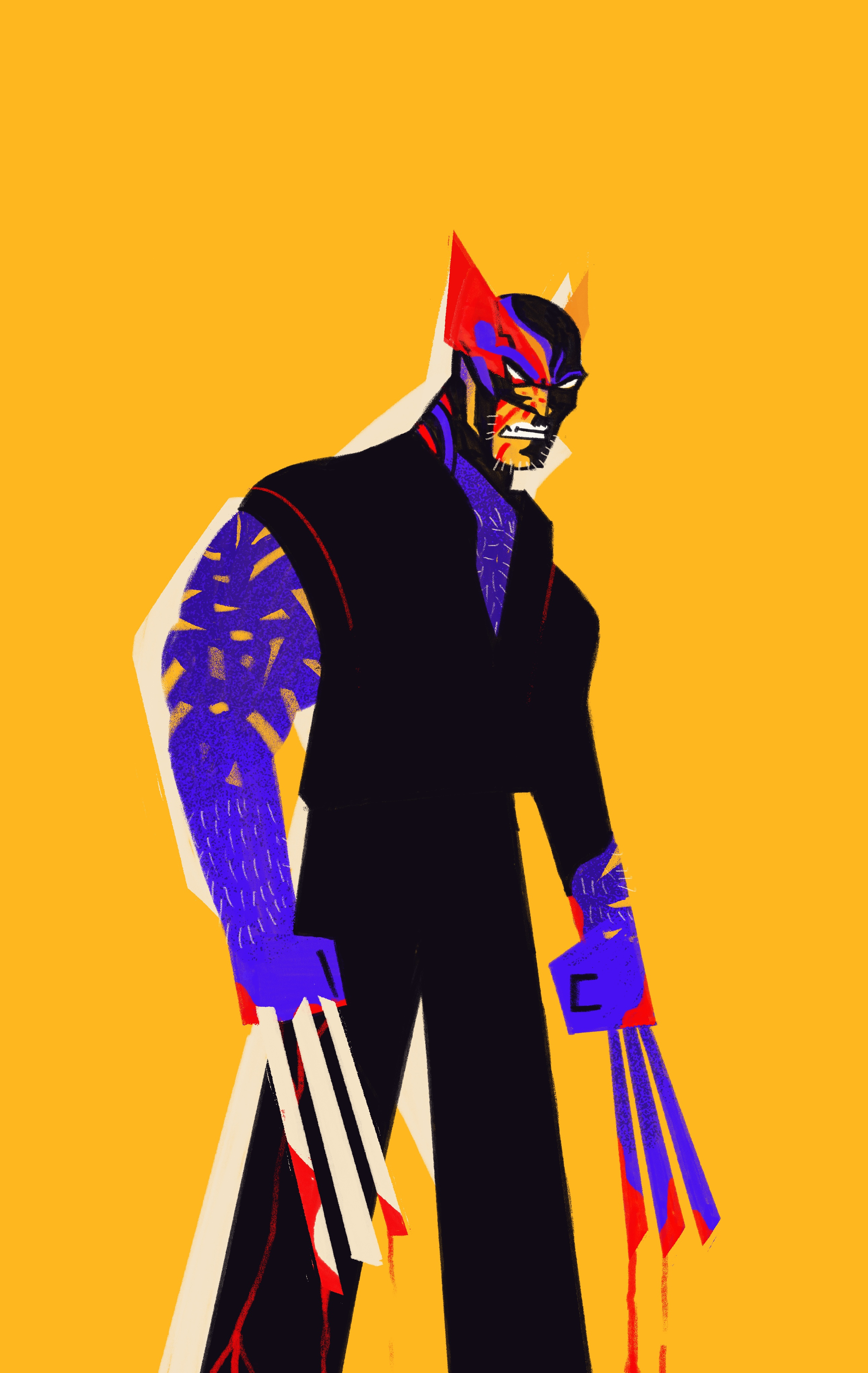 Wolverine 2026 power character design illustration illustrator people portrait portrait illustration procreate wolverine x men