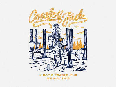 Cowboy Jack apparel design badge design design graphic design illustration logo tshirtdesign vintage vintage design