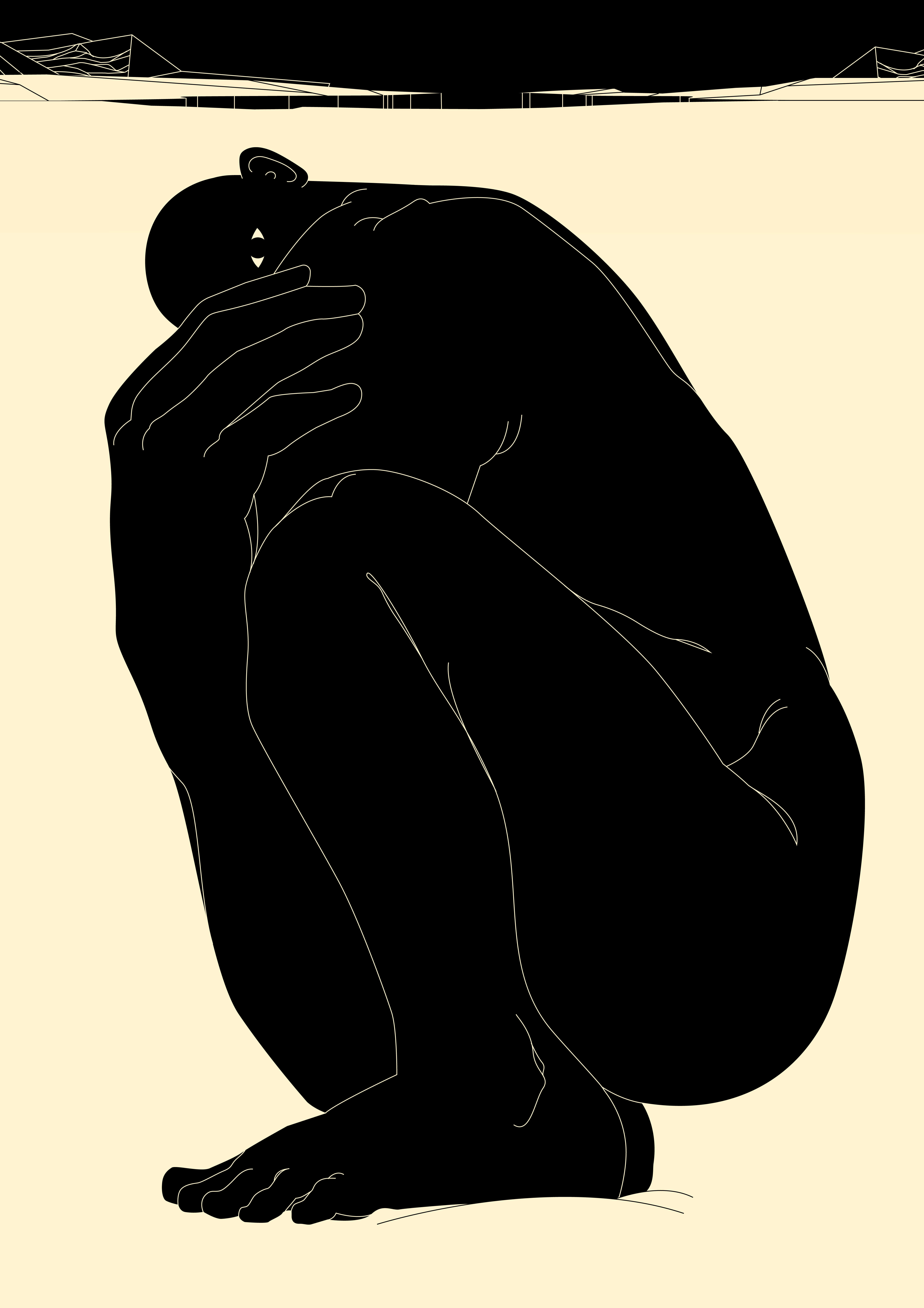 Sapien Bigus abstract composition conceptual illustration design dual meaning editorial editorial illustration figure figure illustration illustration laconic lines minimal poster print vector vector illustration