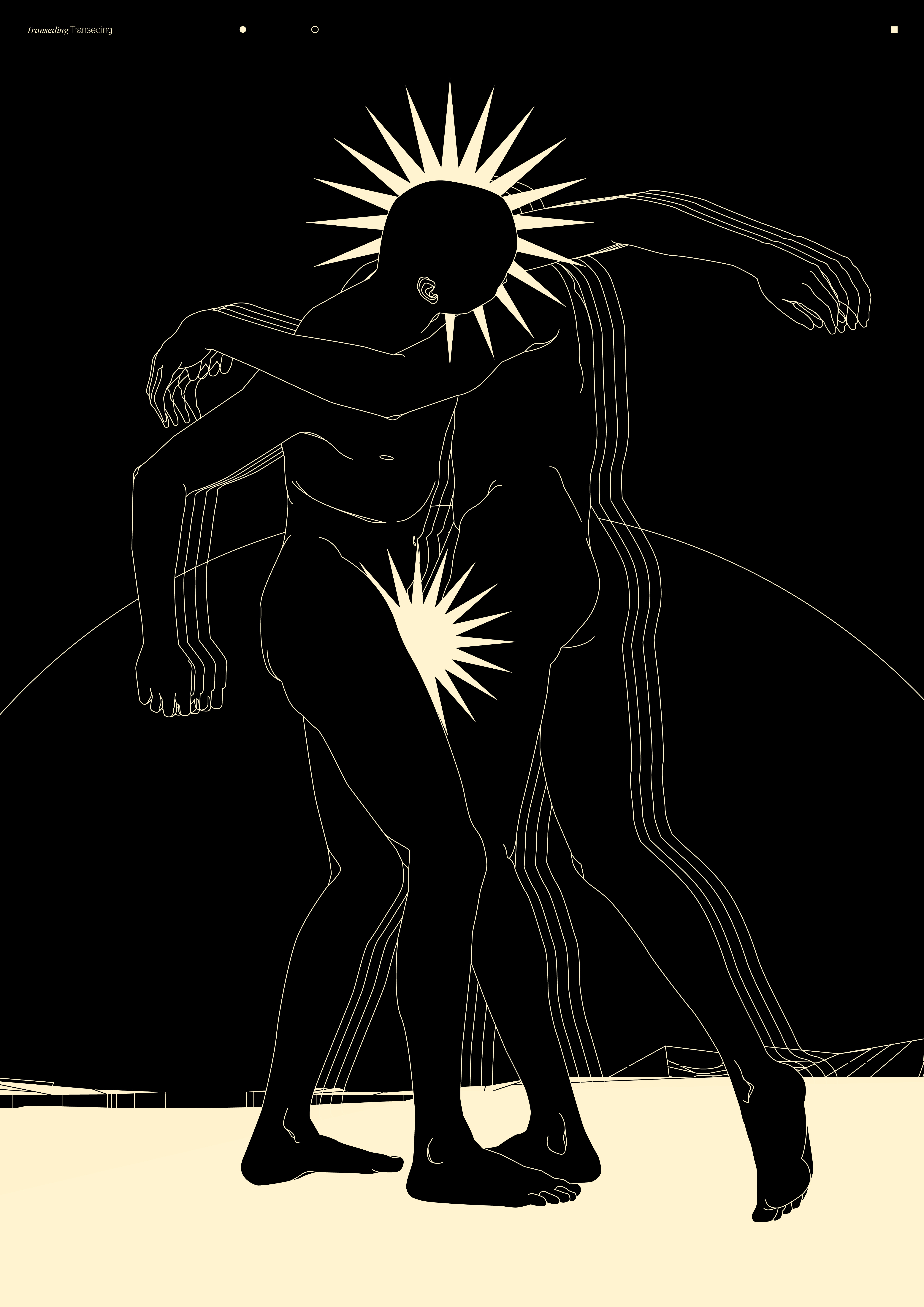 Transeding abstract composition conceptual illustration dance dance illustration design dual meaning editorial editorial illustration figure figure illustration illustration laconic lines minimal moving poster trancending