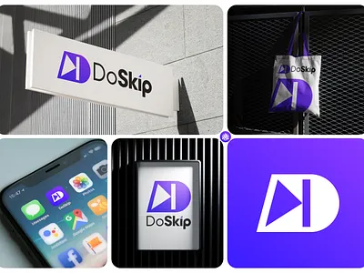 DoSkip©️ Visual Brand identity Design brandidentity branding businesslogo creative graphic design iconlogo latter d logo logodesign logoicon logos modern modernlogo samplelogo visualbranding