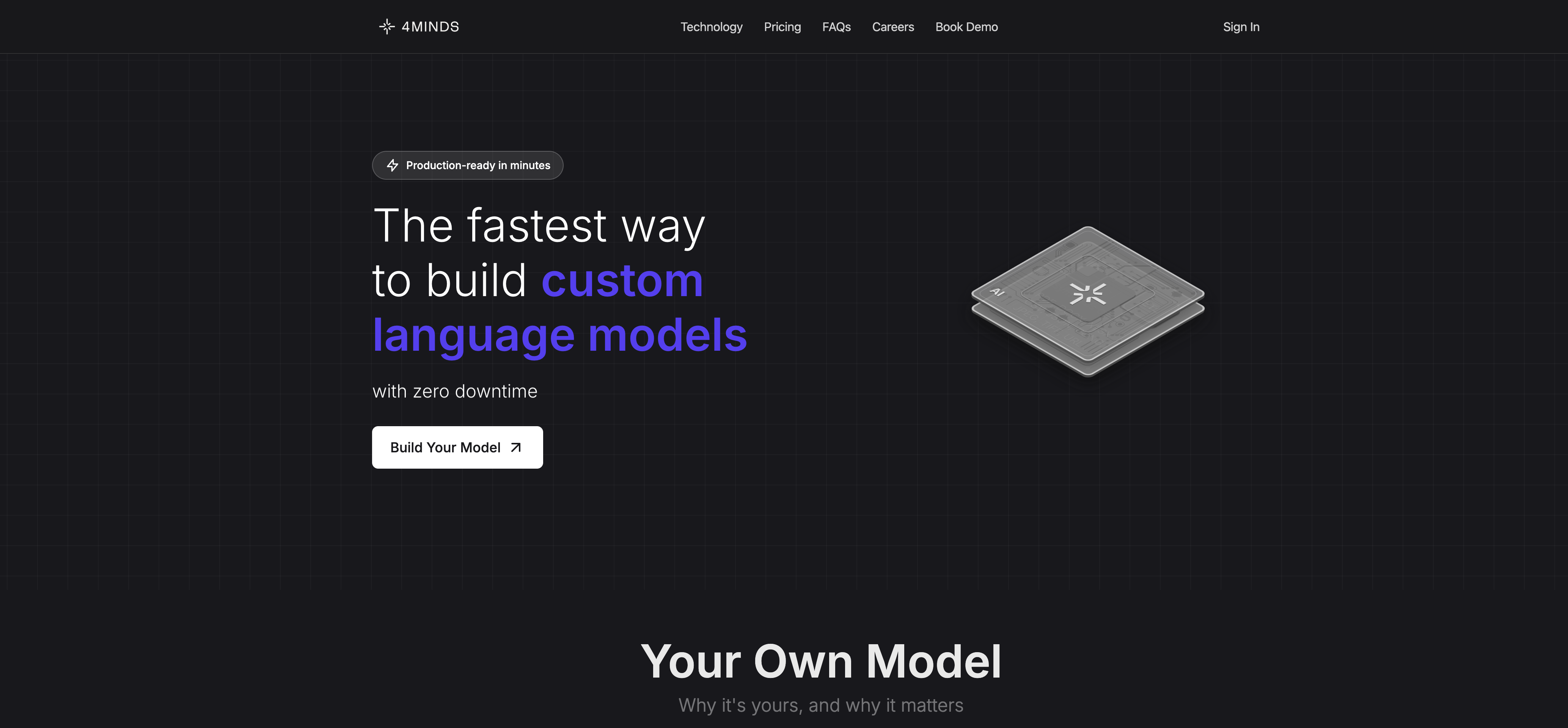 AI website hero animation ai animation hero landing page