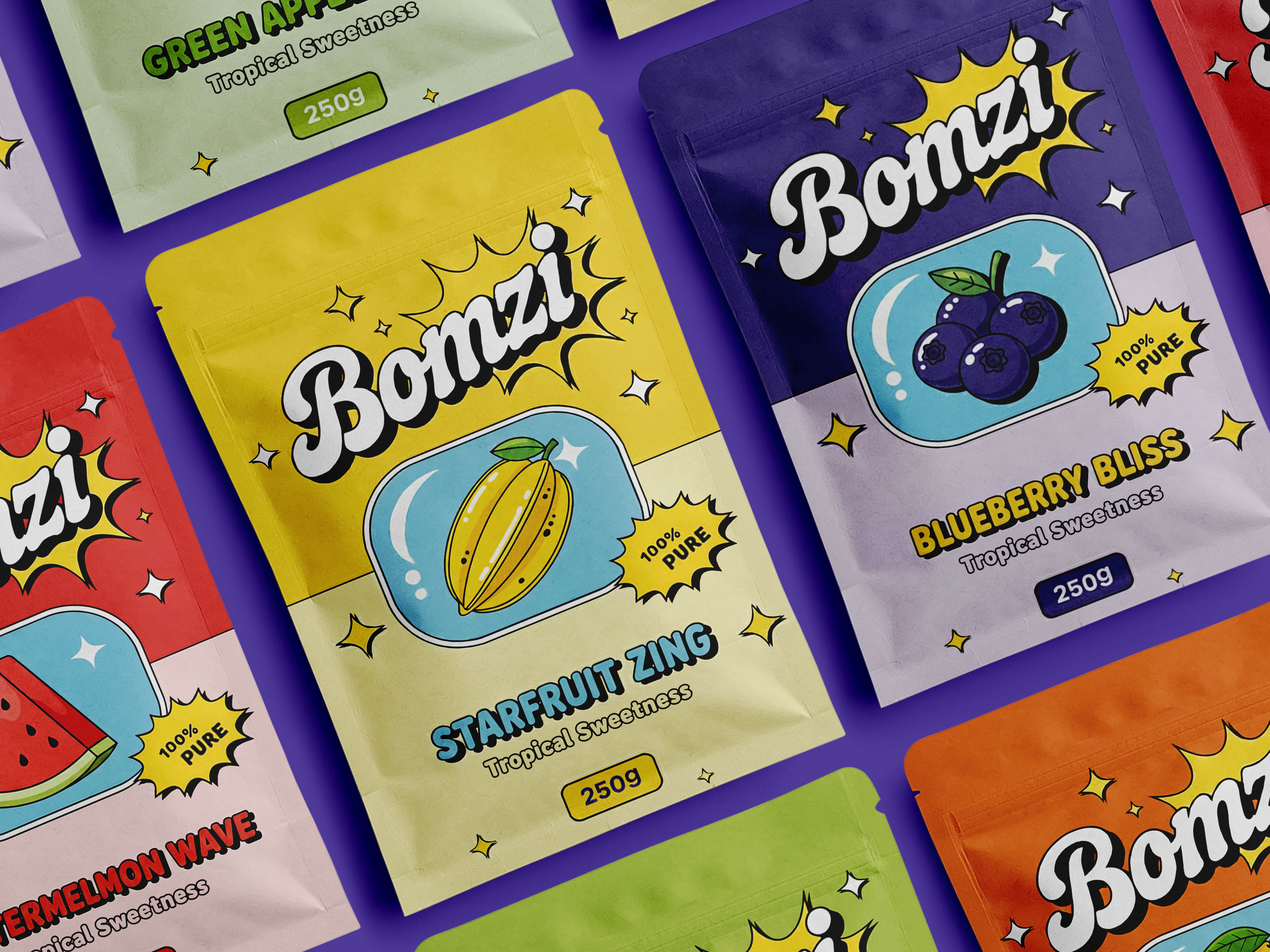 Example of Premium Fruit Packaging & Label Design