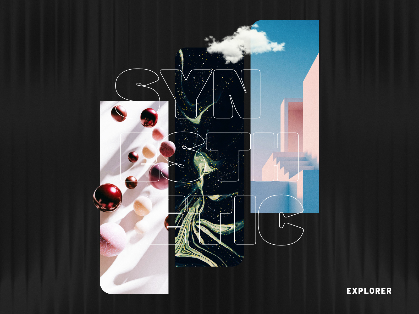 Synesthetic Explorer - Digital Art abstract design art direction brand visuals color harmony conceptual visuals contemporary design creative composition creative direction design inspiration digital art editorial design experimental design form and texture graphic layout high end visuals modern aesthetics texture study visual exploration visual identity visual storytelling