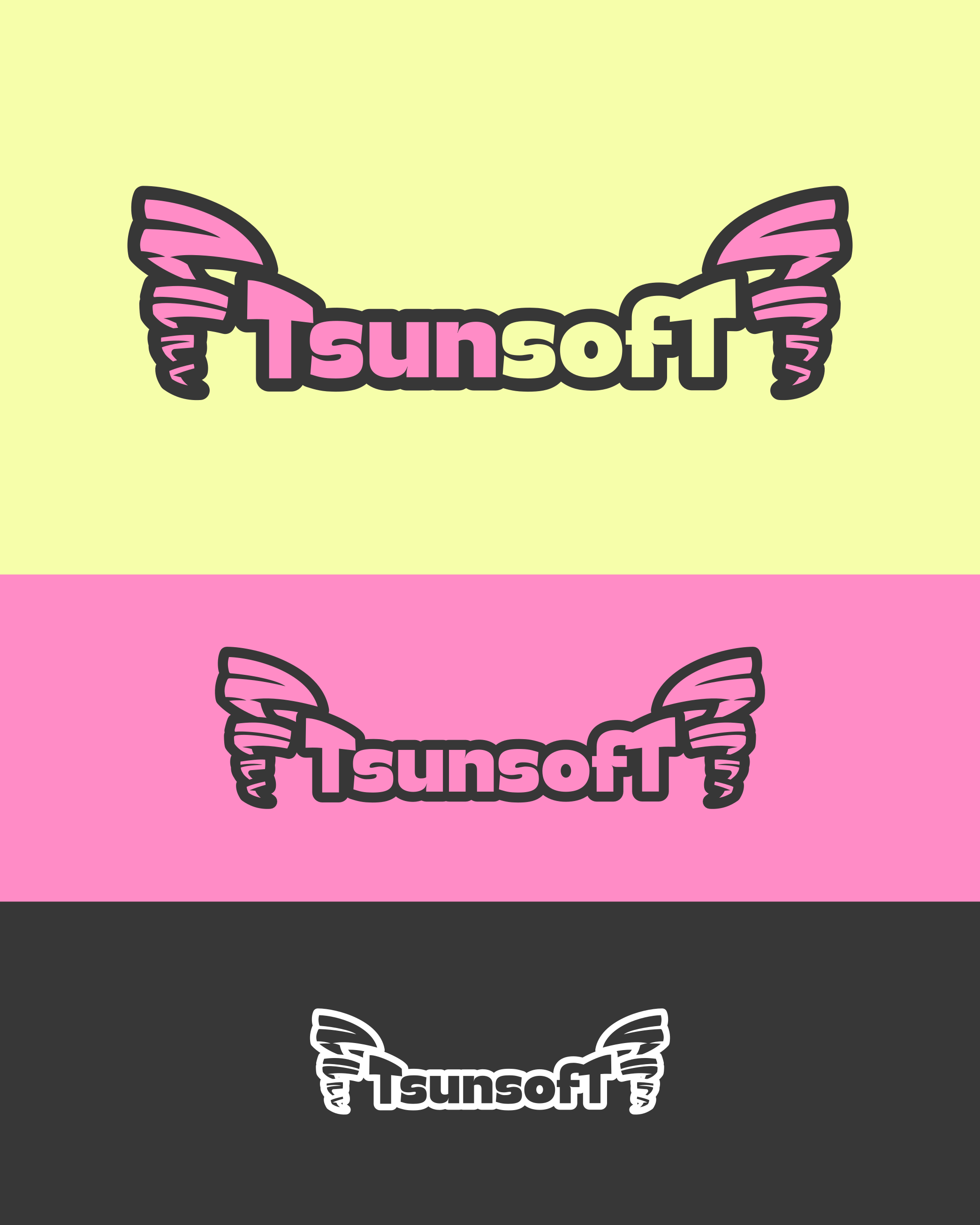 Logo Design for Tsunsoft anime branding commission design freelance work graphic design logo logo design logo design branding logo designer typography vector