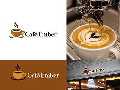🔥 Coffee Ember – Premium Coffee Logo Design 🔥 branding design graphic design illustration logo typography vector