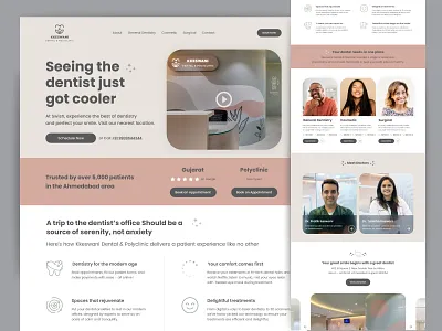 Professional Healthcare Website UI for Clinics branding clean ui design clinic website design dental ui ux dental website doctor website design healthcare branding healthcare website medical landing page medical ui design medical website ui polyclinic website professional website responsive website design ui ui ux designer web design inspiration