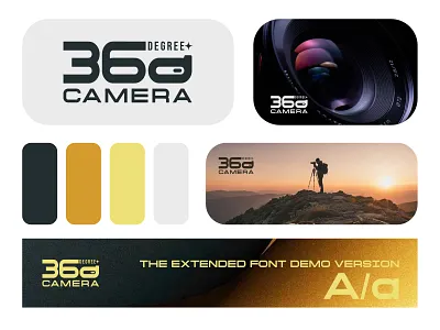 360° Camera — A Modern Photography Brand Identity brand identity brand presentation camera branding creative brand dribbble design logo design logo inspiration minimal design modern branding photography logo typography design visual identity
