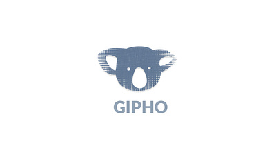 Gipho | A photoshop animation library design developement gif koala logo photoshop web web development