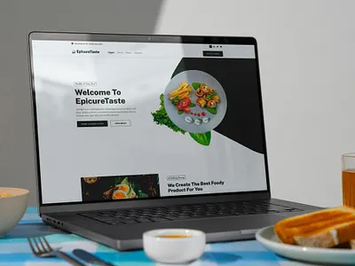 EpicureTaste – Restaurant Website Template designtocodes digital product design figma template food website hotel website restaurant restaurant template restaurant ui restaurant website restaurant website template template design uiux design web development webdesign
