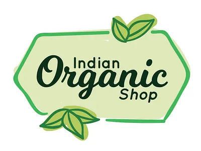 Indian Organic Shop – Organic Grocery Brand Logo Design branding graphic design logo