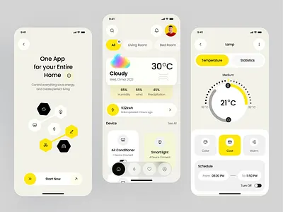Smart Home App app appdesign dashboardui ecommerce ecommerce smart ecommerceapp home homeautomation house iot mobileapp mobileappui shop smarthome uiuxdesign