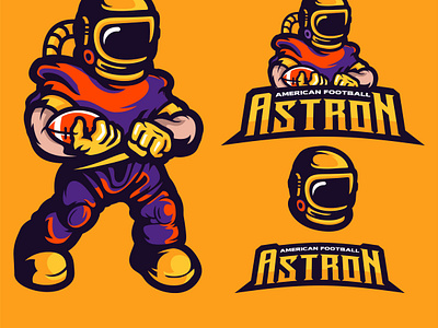 ASTRON americanfootbal app baseball branding design esport graphic design hockey illustration logo mascot sport typography vector