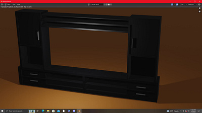 TV Stand 3d blender rit