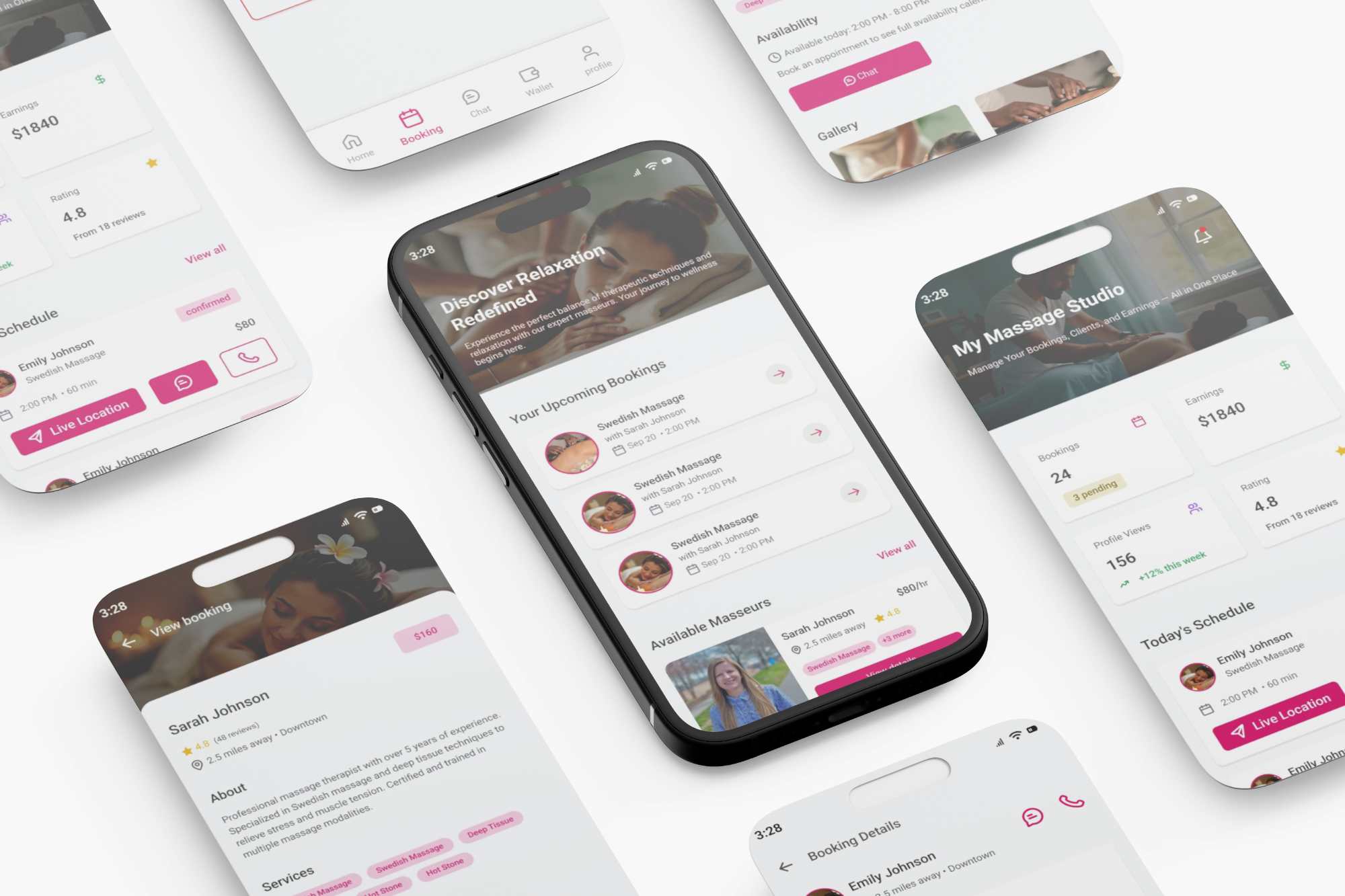 Multi-Vendor Body Massage App body massage app marketplaceapp mobileappdesign productdesign ui uxdesign