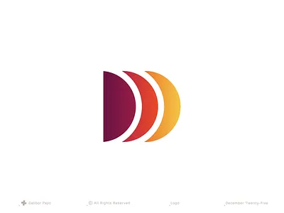 Letter D Logo, 36 Days of Type and Branding 4/36 abstract brand branding clean geometry graphic design icon lettering logo mark minimal modern monogram ray sun symbol ui visual identity wave