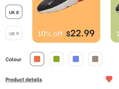 Sneaker Store Mobile App UI app development ecommerce app development ui app development