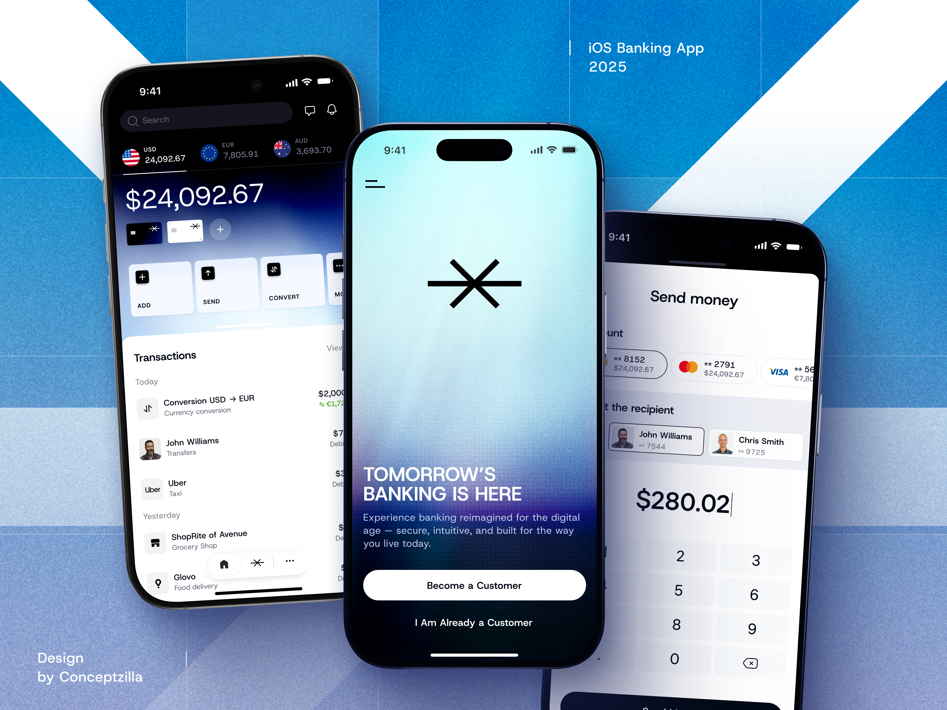 Example of Banking App Design Concept