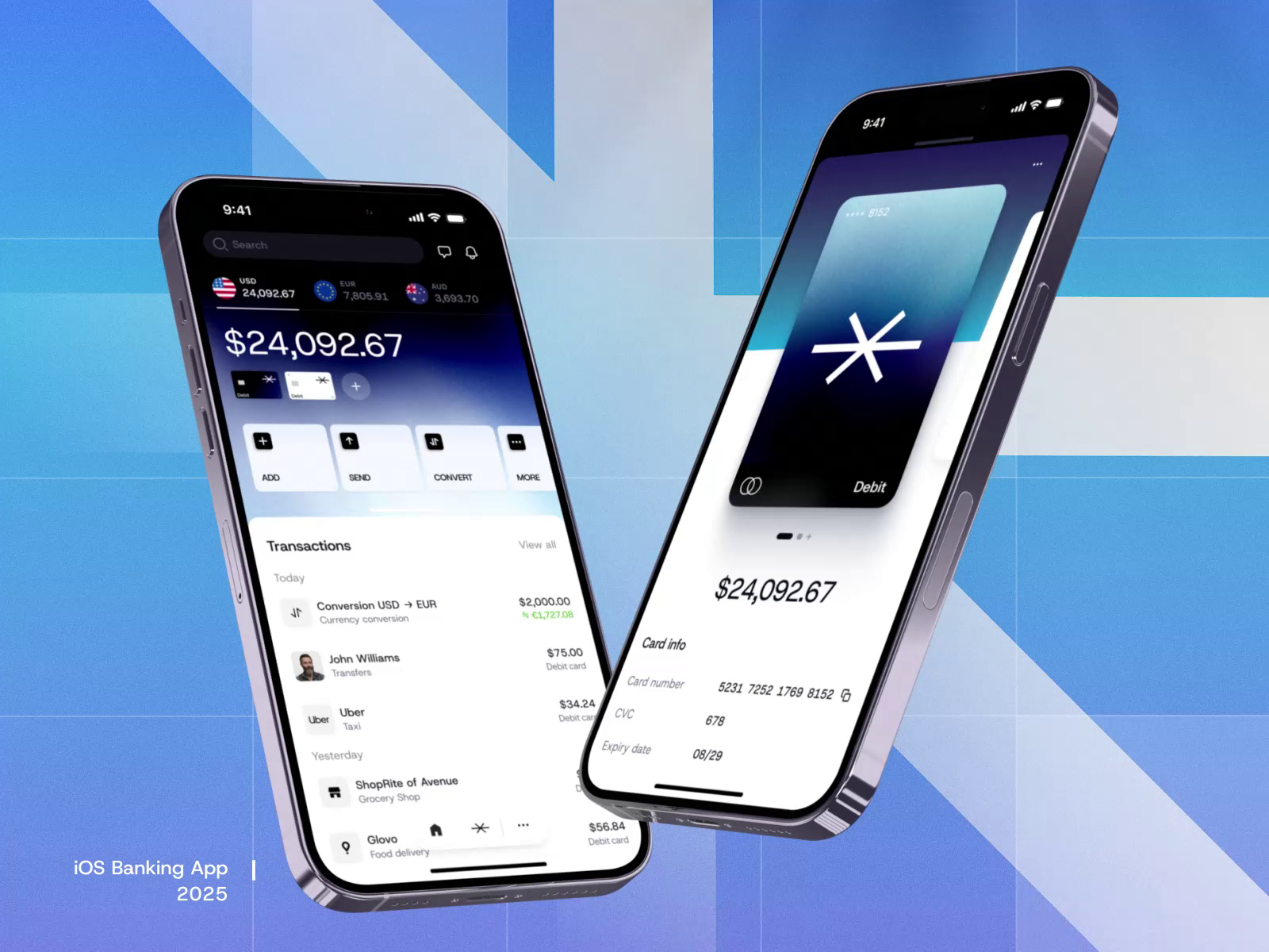 Example of Fintech Mobile App Design Concept