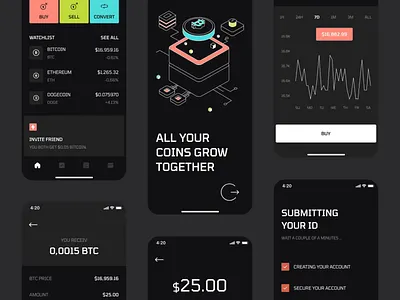 The Grows mobile app android app android app design best mobile app bitcoin buy change crypto design ios ios app mobile mobile app mobile app design top mobile app ui ui design user experience user interface ux ux design