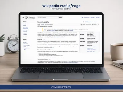 Wikipedia Page Creation | Kareemgraphy article writing wiki wikipedia wikipedia page creation wikipedia profile