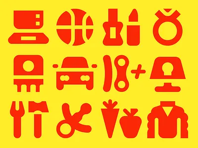 AliX icons grid icon icon system iconography iconset pictogram