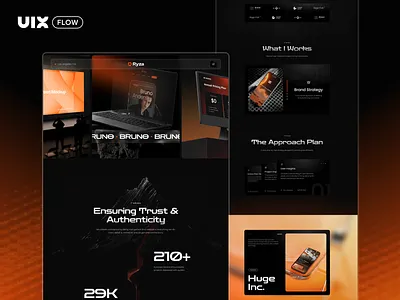 Ryza – Bold, Modern & Built to Elevate Your Agency agency animation branding motion graphics studio ui uidesign webdesign