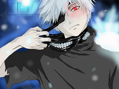 Ghoul digital ghoul illustration kaneki mydrawings tokyoghoul