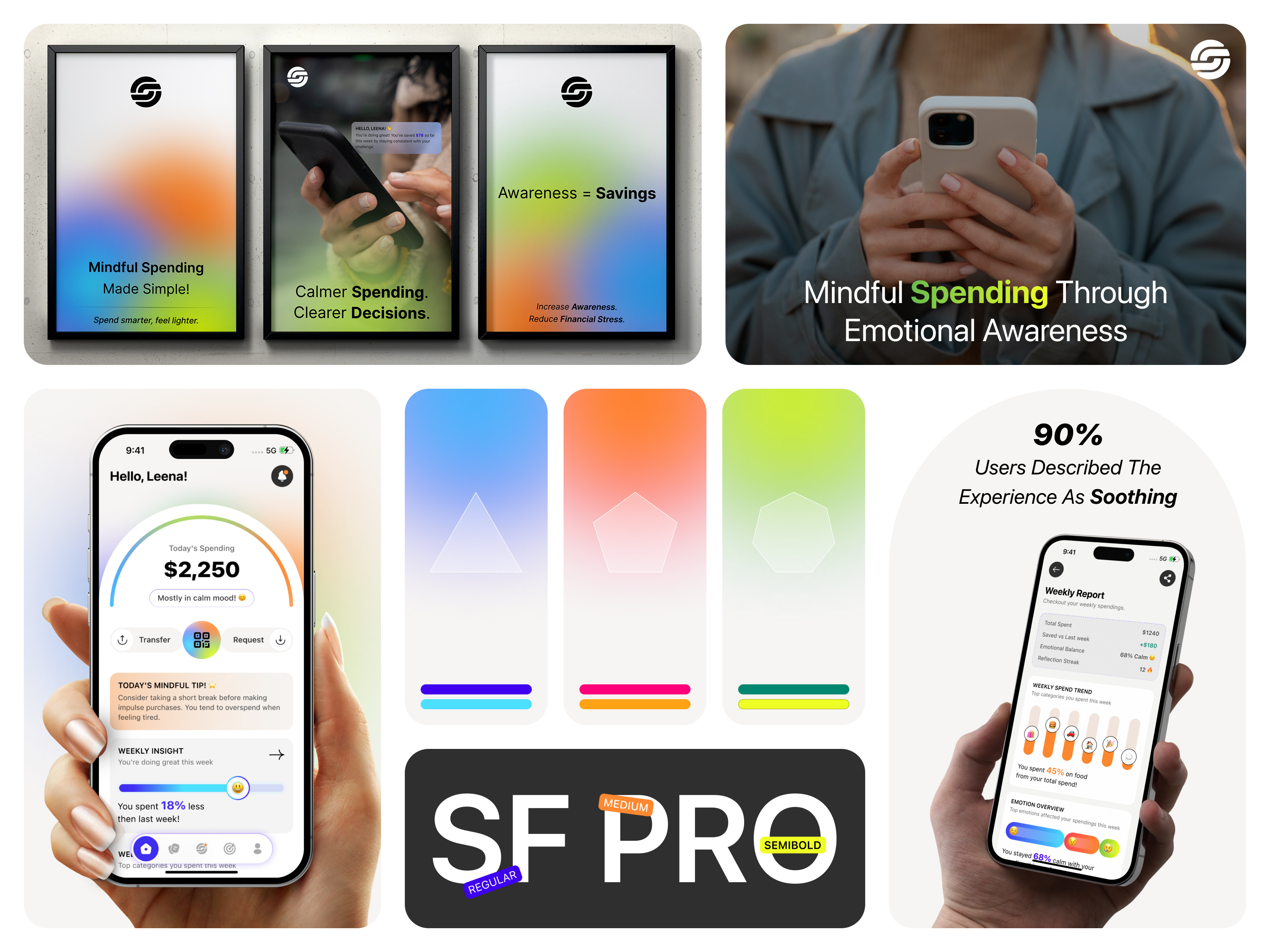 Smart Spending App aicoach aisaffron budgetingapp cleanui datavisualization emotionalintelligence financeapp fintech mentalhealth mindfulspending minimalistui mobileappdesign mobileui personalfinance personalfinanceapp productdesign spendingtracker uxdesign wellnessapp
