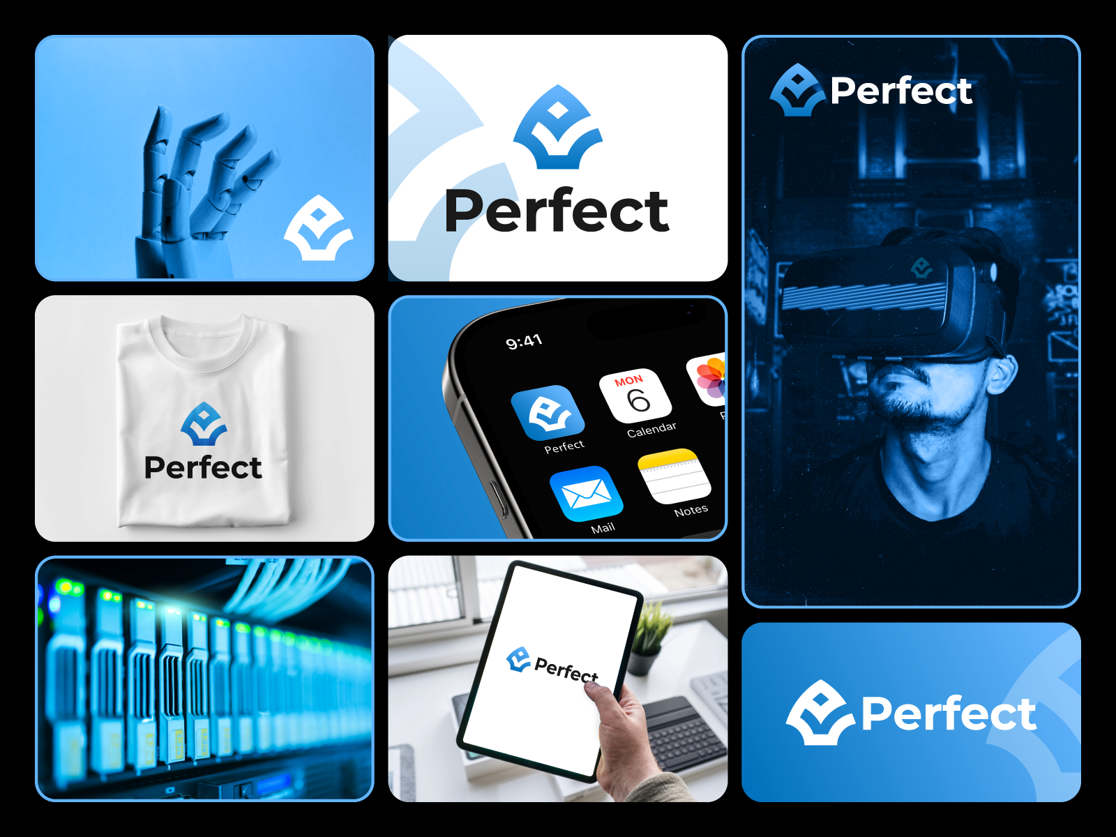 Example of Modern Tech Startup And Ai Logo Design