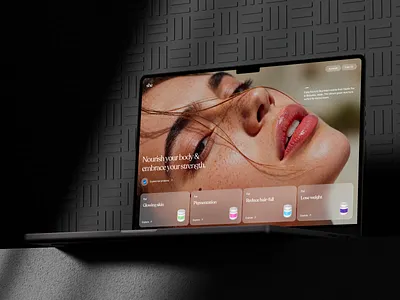 She landing page minimal product page ui design web design web ui web ui ux web ux website