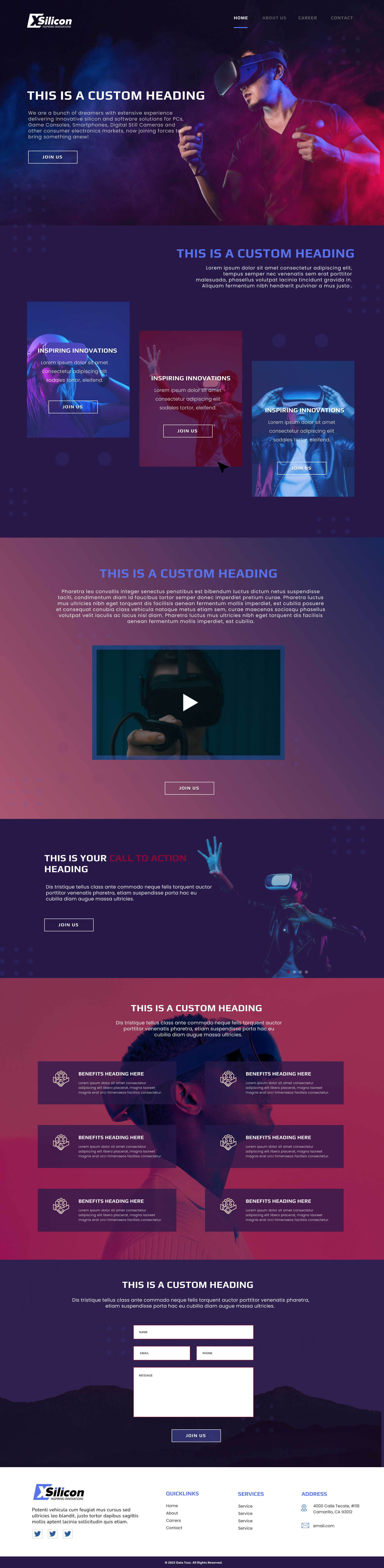 Inspiring Innovations Web Design adobe branding figma innovation modern design ui web development webdesign wordpress